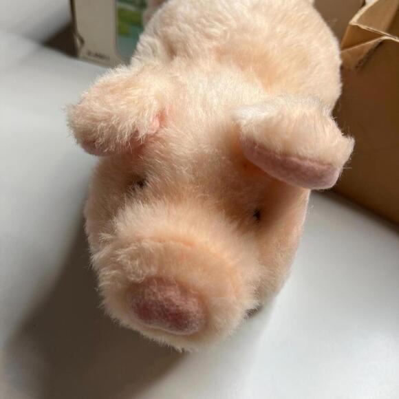 Vintage Iwaya Pudgey The Piglet Battery Operated Plush Toy w/ Box 1980s Korea - Picture 5 of 14